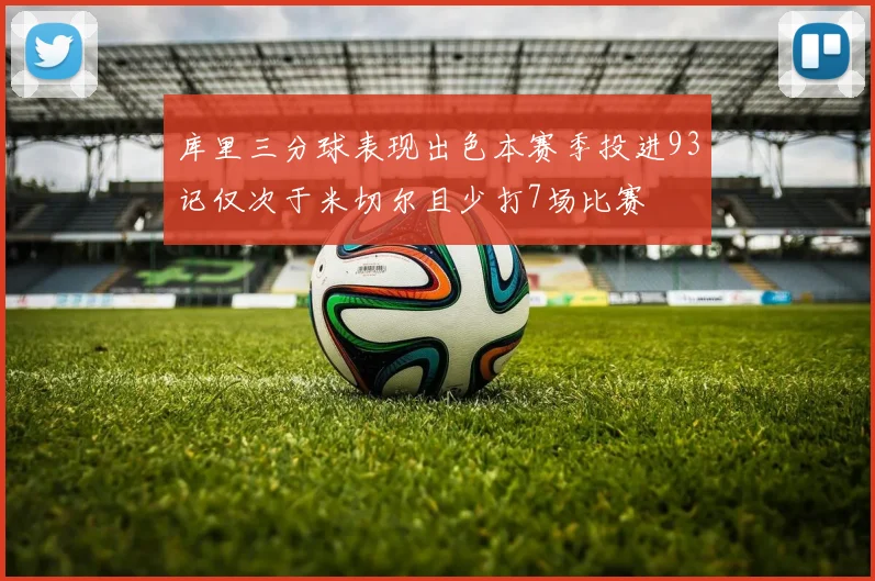 库里三分球表现出色本赛季投进93记仅次于米切尔且少打7场比赛