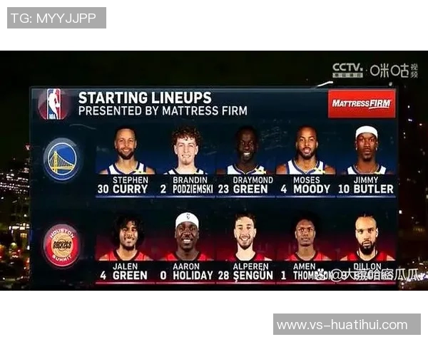 勇士迎战火箭首发阵容揭晓库里穆迪理查德巴特勒追梦强强联手出击